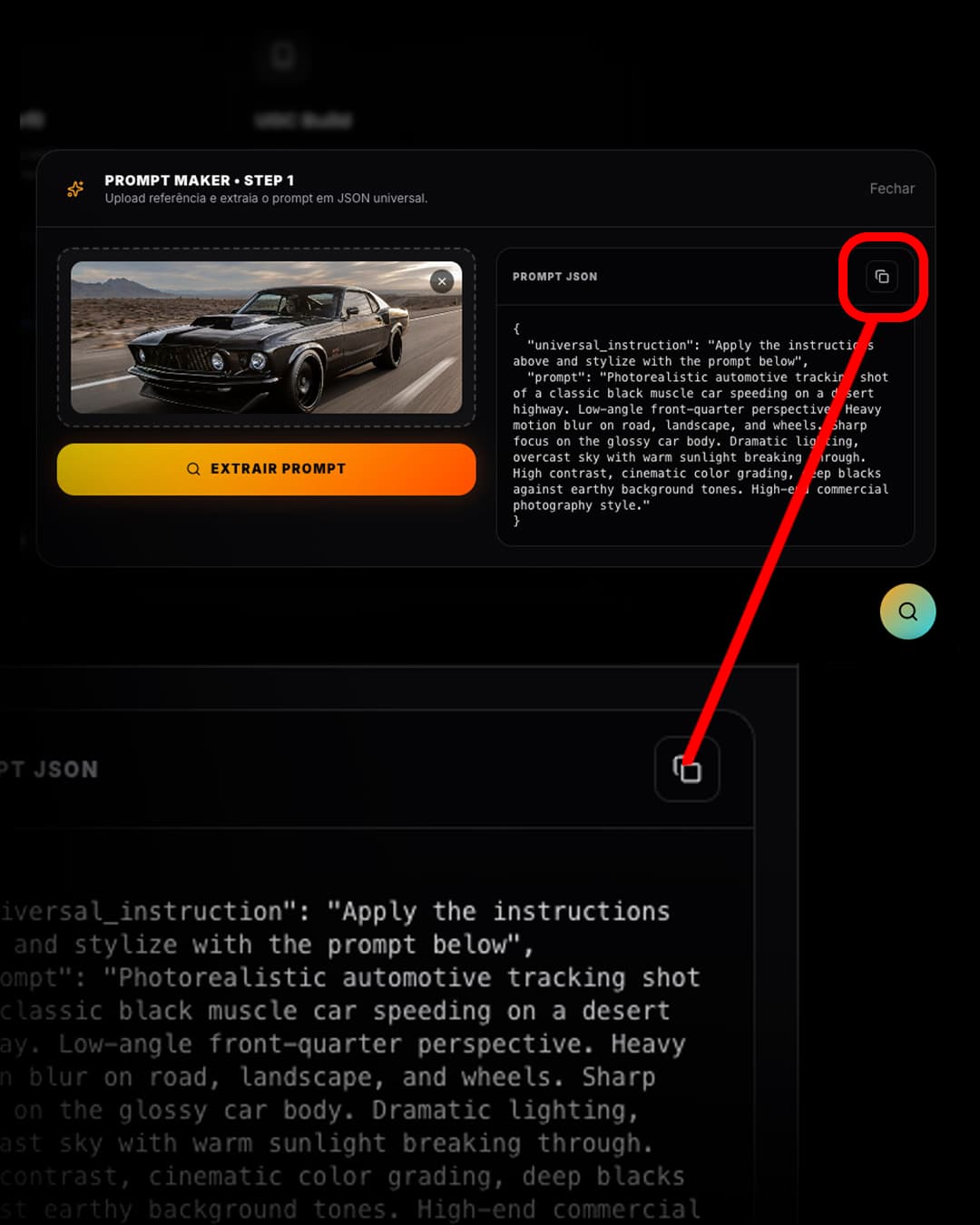Prompt extraído pelo Prompt Maker